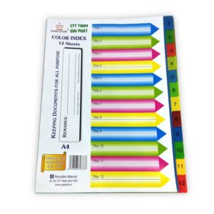 Phân trang 12 màu số