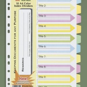 Phân trang giấy 10 màu