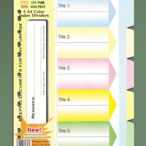 Phân trang giấy 5 màu