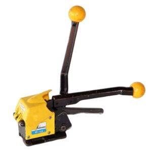 Máy đóng đai thép MH32A bấm răng ngược 3 chức năng căng siết – bấm khóa – cắt dây, dùng dây thép 13–19mm độ dày 0.4–0.6mm